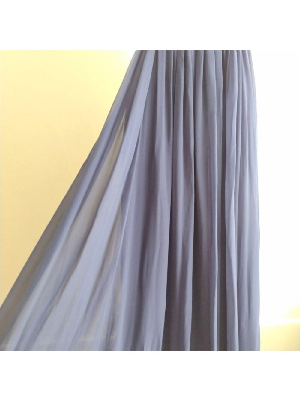 BCBG Max Azaria 100% Silk Beaded Gown 8 Strapless Prom Dress Navy Blue Grecian - Picture 8 of 11